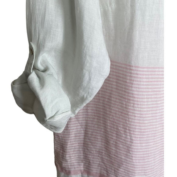 C&C California linen top grandmacore Lagenlook 1X minimalist - Picture 4 of 6